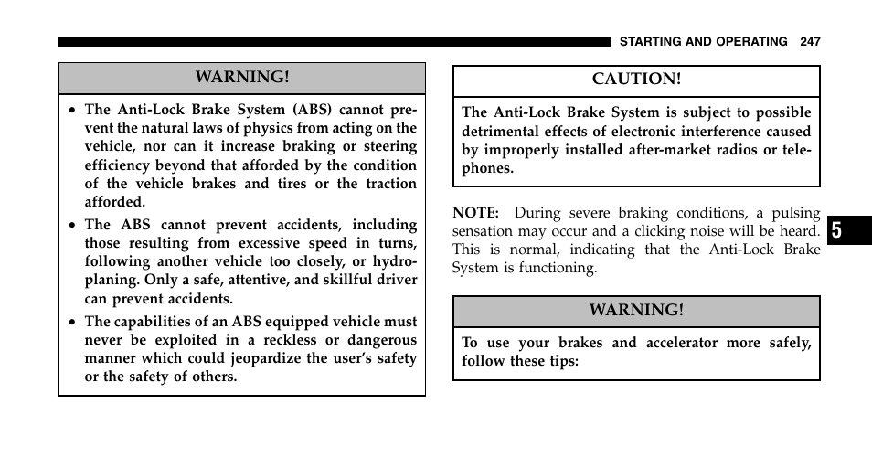 Jeep 2007 Grand Cherokee SRT User Manual | Page 247 / 400