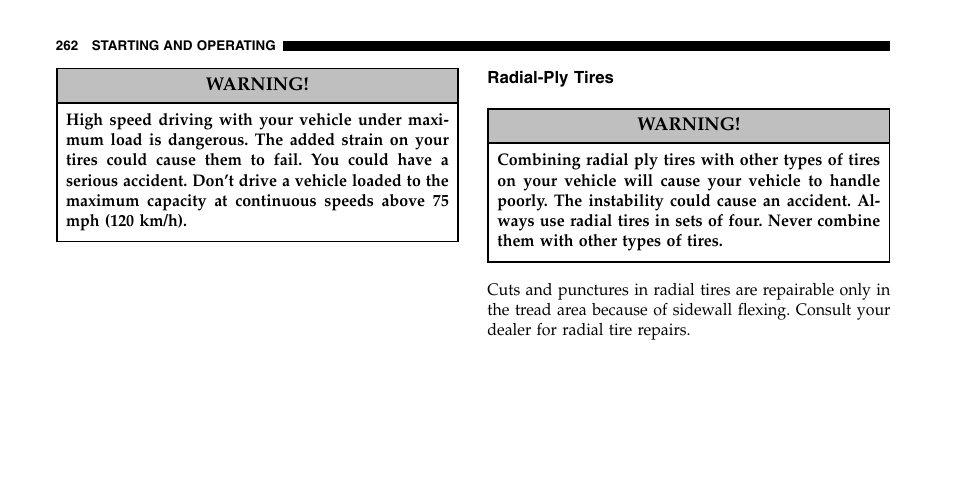 Jeep 2007 Grand Cherokee SRT User Manual | Page 262 / 400