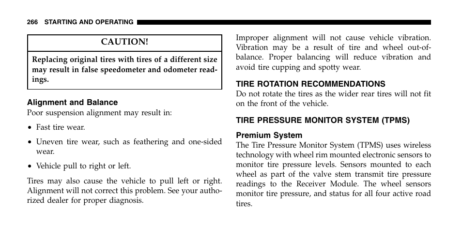 Jeep 2007 Grand Cherokee SRT User Manual | Page 266 / 400