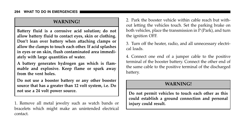 Jeep 2007 Grand Cherokee SRT User Manual | Page 294 / 400