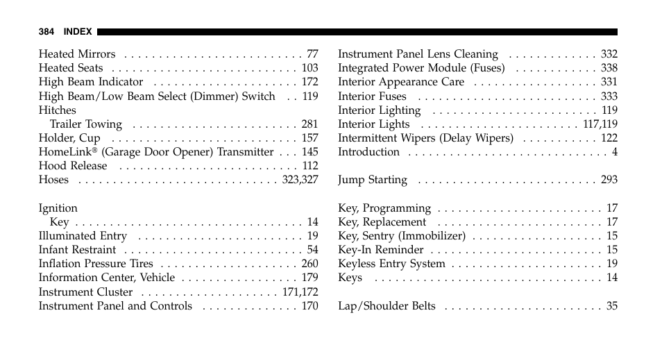 Jeep 2007 Grand Cherokee SRT User Manual | Page 384 / 400