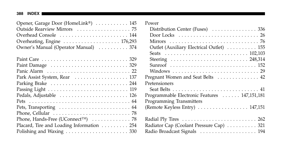 Jeep 2007 Grand Cherokee SRT User Manual | Page 388 / 400