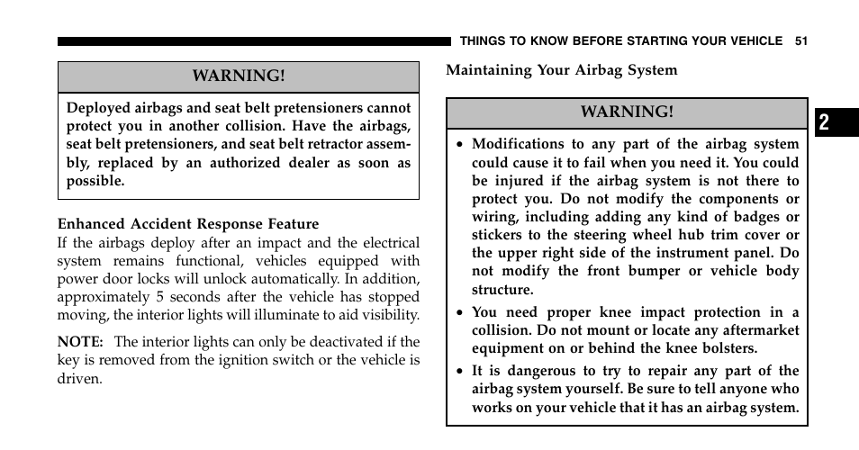 Jeep 2007 Grand Cherokee SRT User Manual | Page 51 / 400