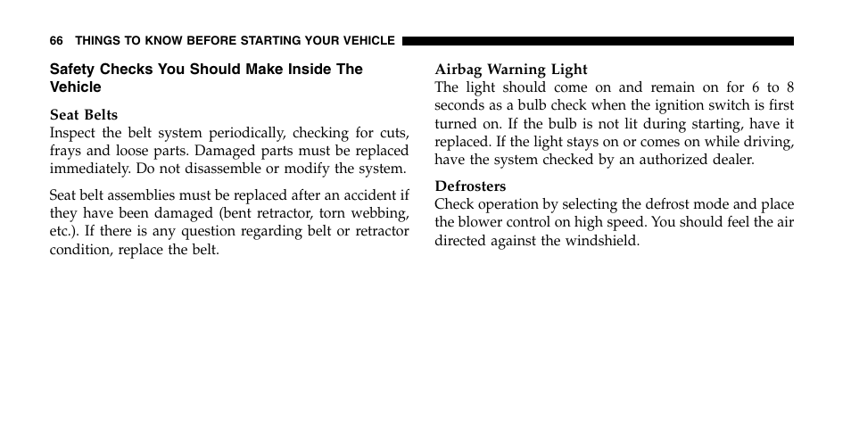 Jeep 2007 Grand Cherokee SRT User Manual | Page 66 / 400