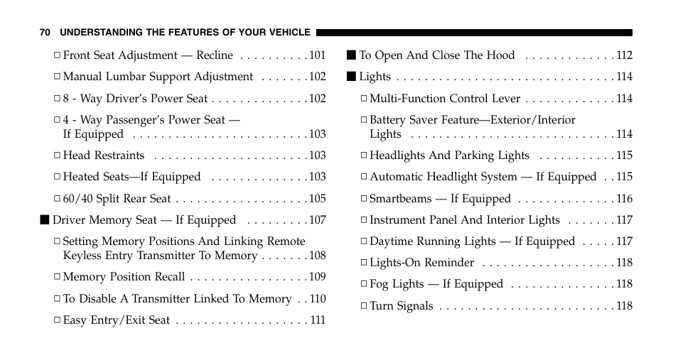 Jeep 2007 Grand Cherokee SRT User Manual | Page 70 / 400