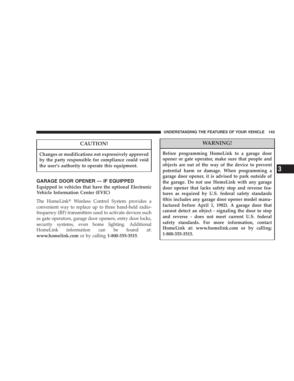 Garage door opener — if equipped | Jeep 2007 Liberty User Manual | Page 143 / 417