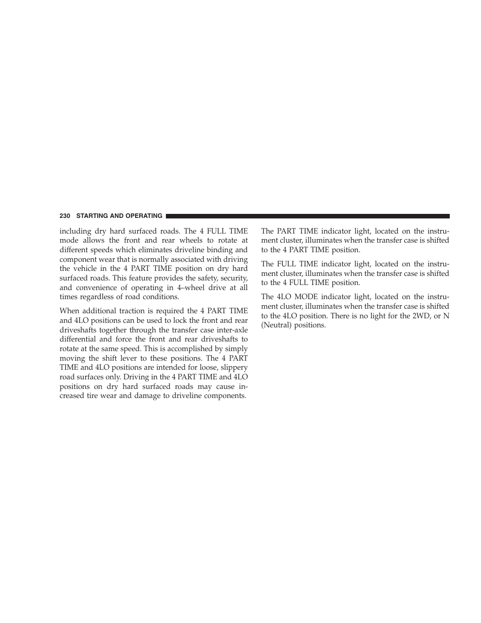 Jeep 2007 Liberty User Manual | Page 230 / 417
