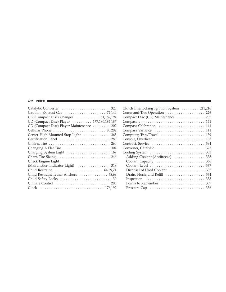 Jeep 2007 Liberty User Manual | Page 402 / 417