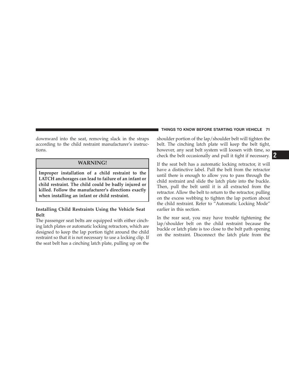Jeep 2007 Liberty User Manual | Page 71 / 417