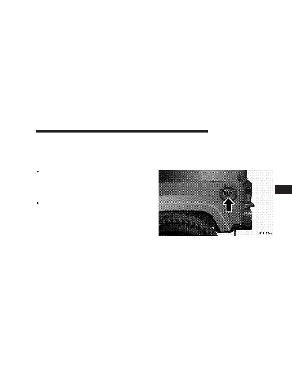 Adding fuel, Fuel filler cap (gas cap) | Jeep 2007 Wrangler User Manual | Page 325 / 467