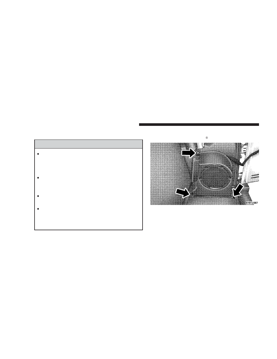 Removing the rear seat (2 door models) | Jeep 2007 Wrangler User Manual | Page 92 / 467