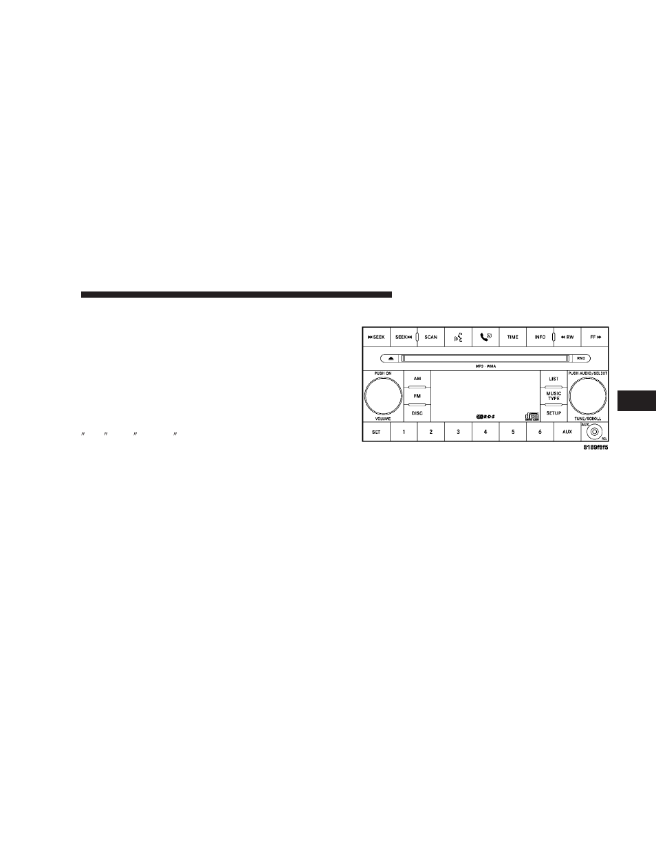 Operating instructions - radio mode, Sales code res — am/fm stereo radio with, Cd player (mp3 aux jack) | Jeep 2008 Commander User Manual | Page 227 / 478