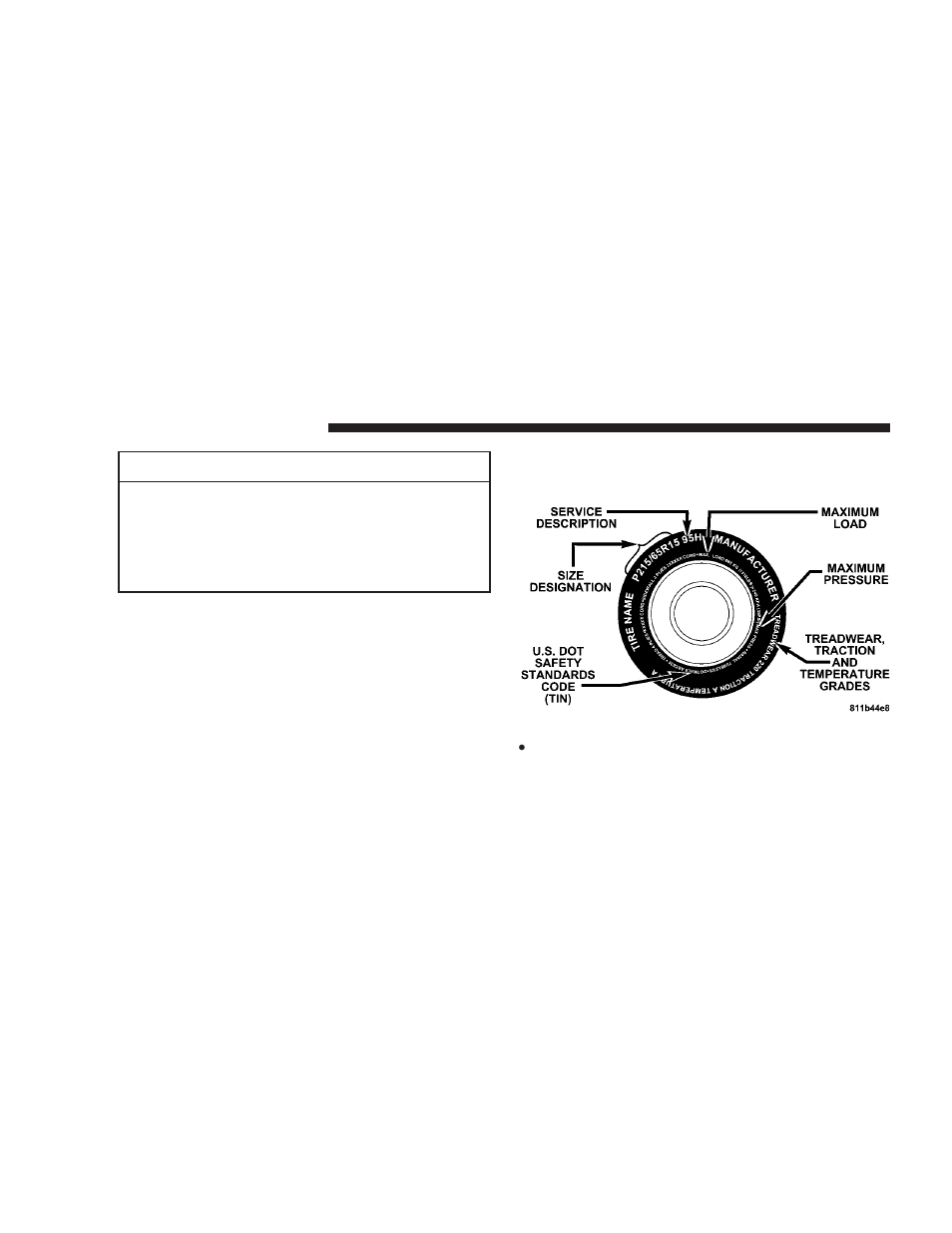 Multi displacement system (mds) - 5.7l engine only, Tire safety information, Tire markings | Jeep 2008 Commander User Manual | Page 306 / 478