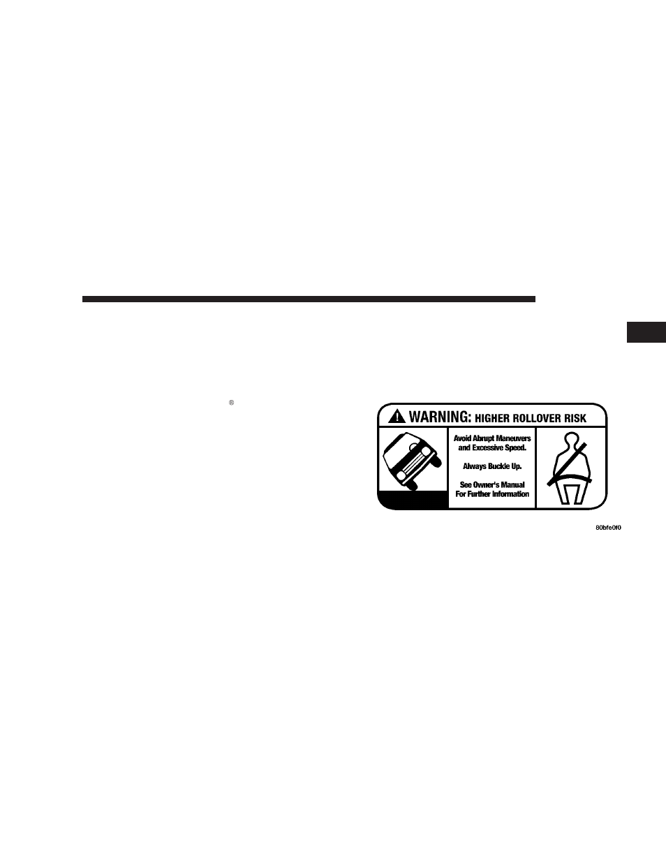 Rollover warning | Jeep 2008 Commander User Manual | Page 5 / 478
