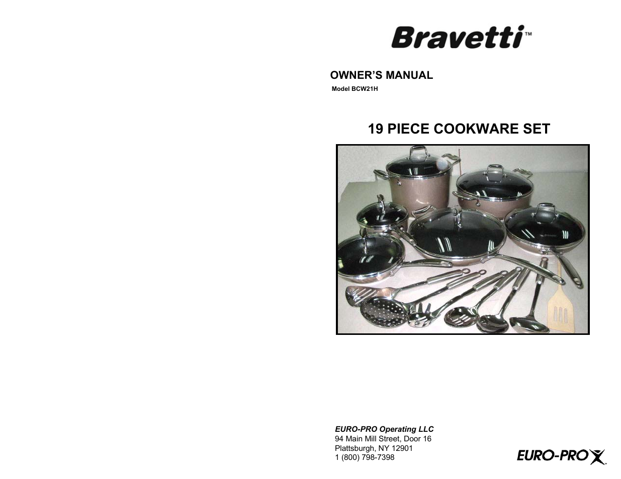 Bravetti BCW21H User Manual | 2 pages