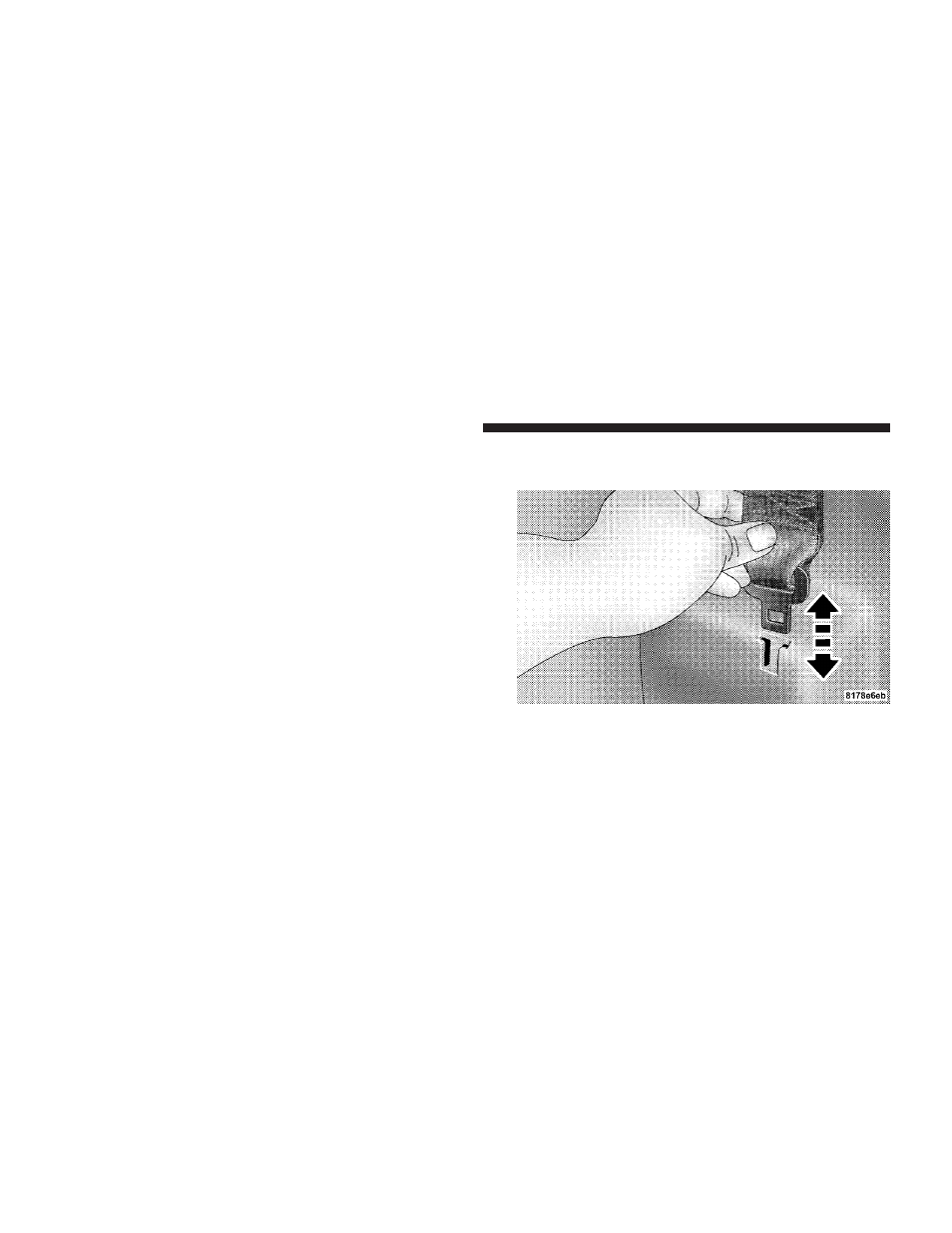 Second row center lap/shoulder belt, Operating instructions | Jeep 2008 Compass User Manual | Page 40 / 399