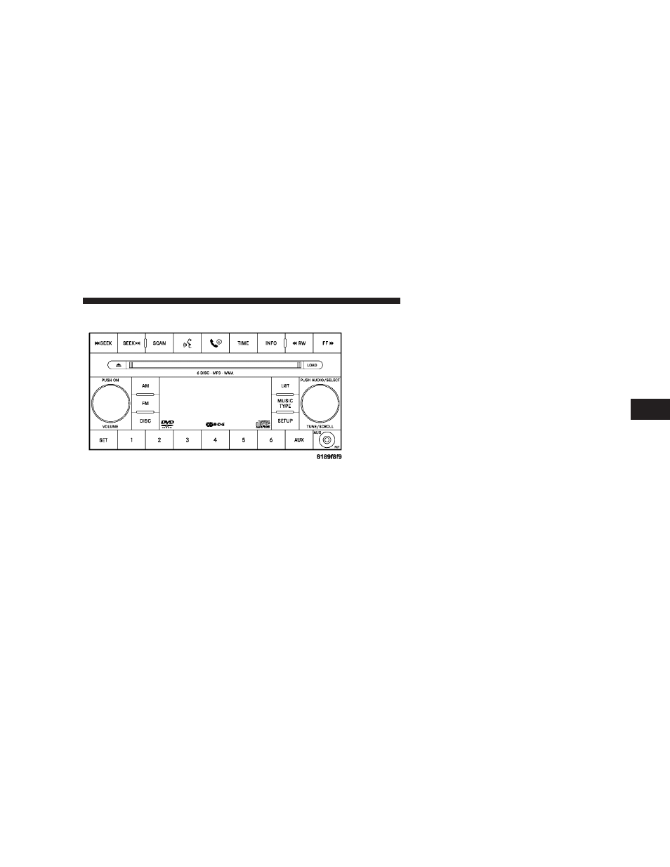 Operating instructions - radio mode | Jeep 2008 Grand Cherokee SRT User Manual | Page 197 / 404