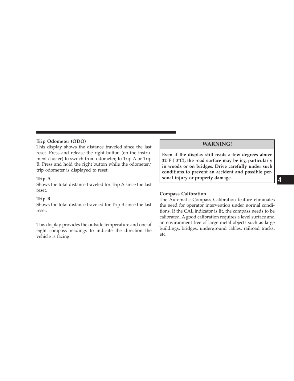 Compass temperature display | Jeep 2008 Wrangler User Manual | Page 218 / 466