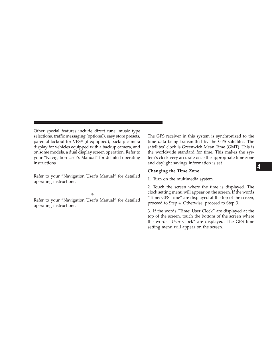 Operating instructions - satellite radio, Clock setting procedure, Operating instructions — satellite radio | Operating instructions — hands-free, Communication (uconnect, If equipped) | Jeep 2008 Wrangler User Manual | Page 252 / 466