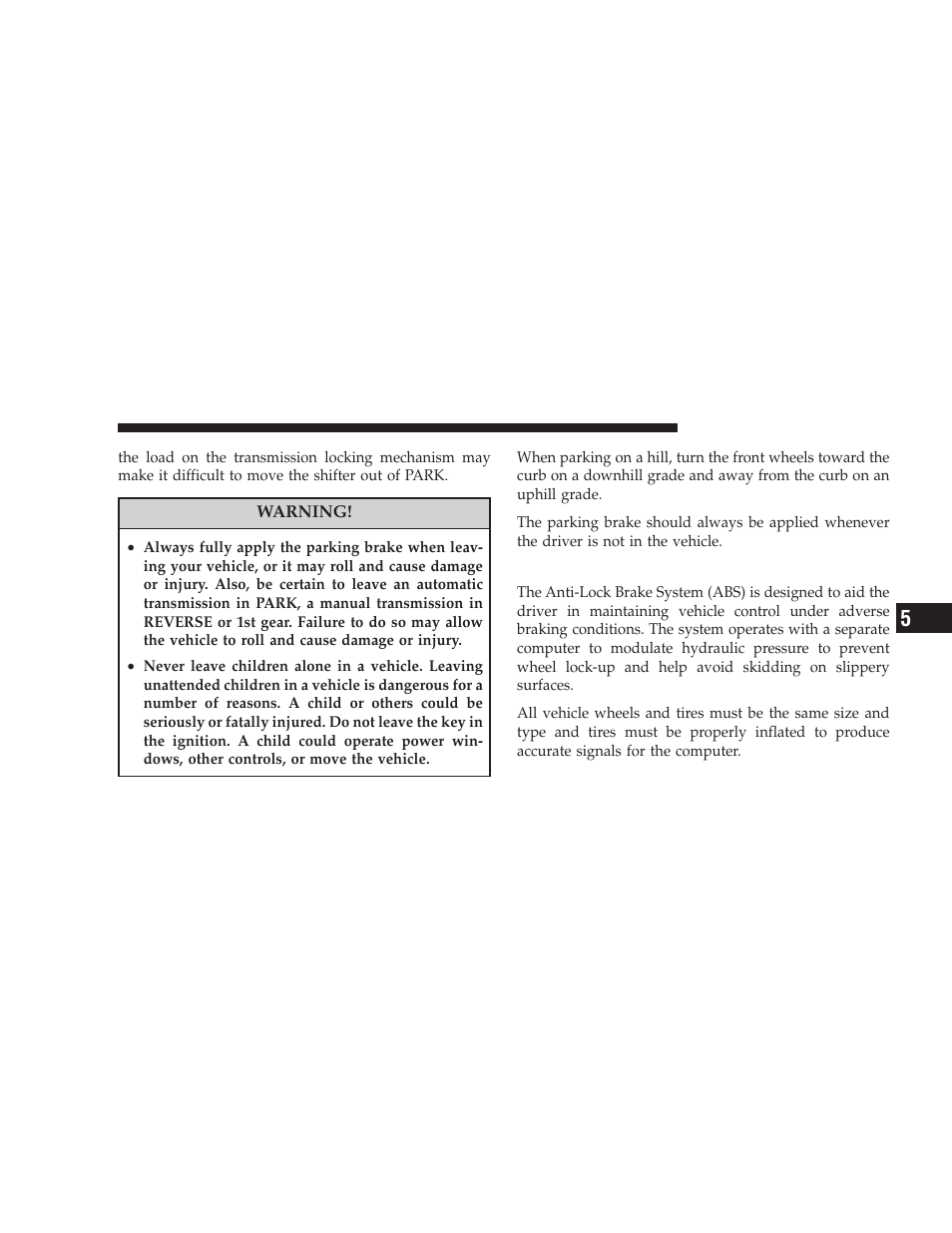 Anti-lock brake system | Jeep 2008 Wrangler User Manual | Page 310 / 466