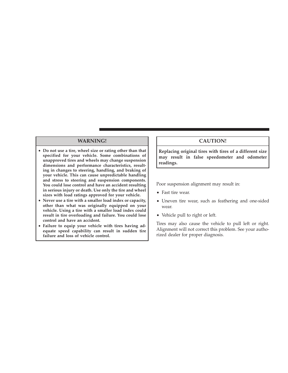 Alignment and balance | Jeep 2008 Wrangler User Manual | Page 329 / 466
