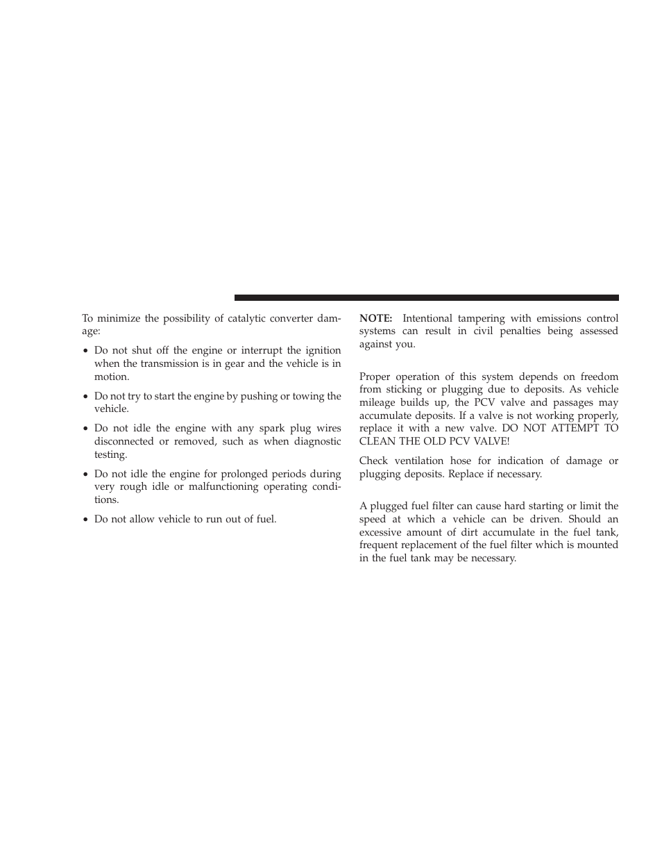 Crankcase emission control system, Fuel filter | Jeep 2008 Wrangler User Manual | Page 389 / 466
