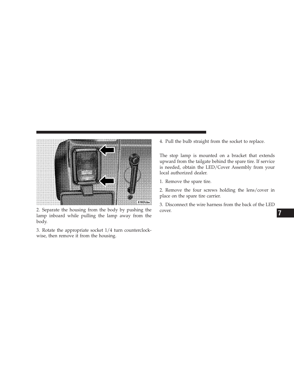 Center high-mounted stop light (chmsl) | Jeep 2008 Wrangler User Manual | Page 424 / 466