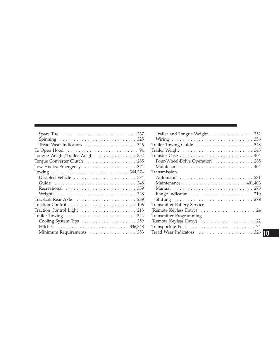 Jeep 2008 Wrangler User Manual | Page 462 / 466