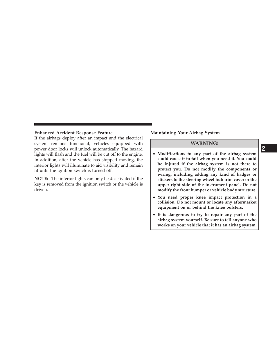 Jeep 2008 Wrangler User Manual | Page 60 / 466
