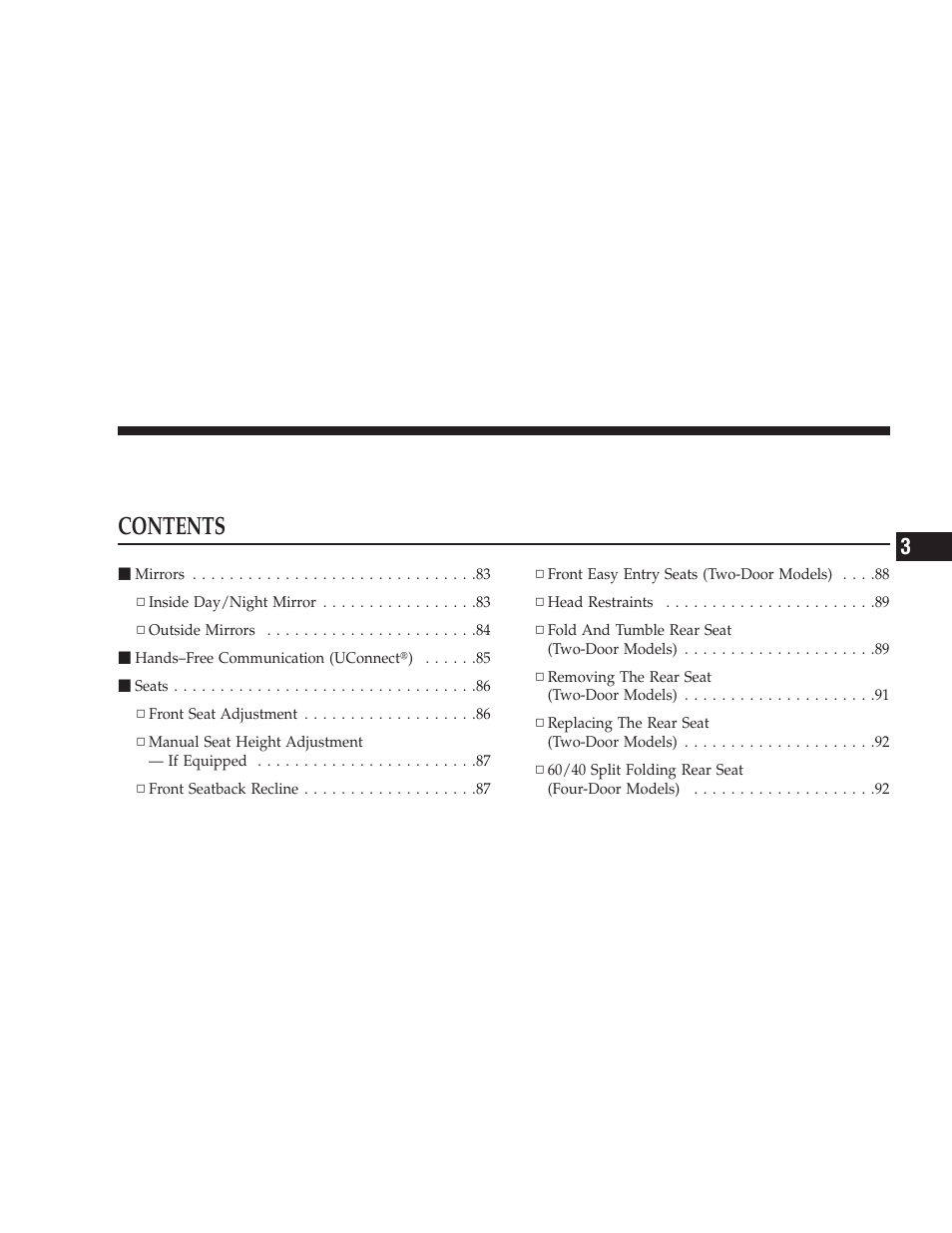 Jeep 2008 Wrangler User Manual | Page 80 / 466