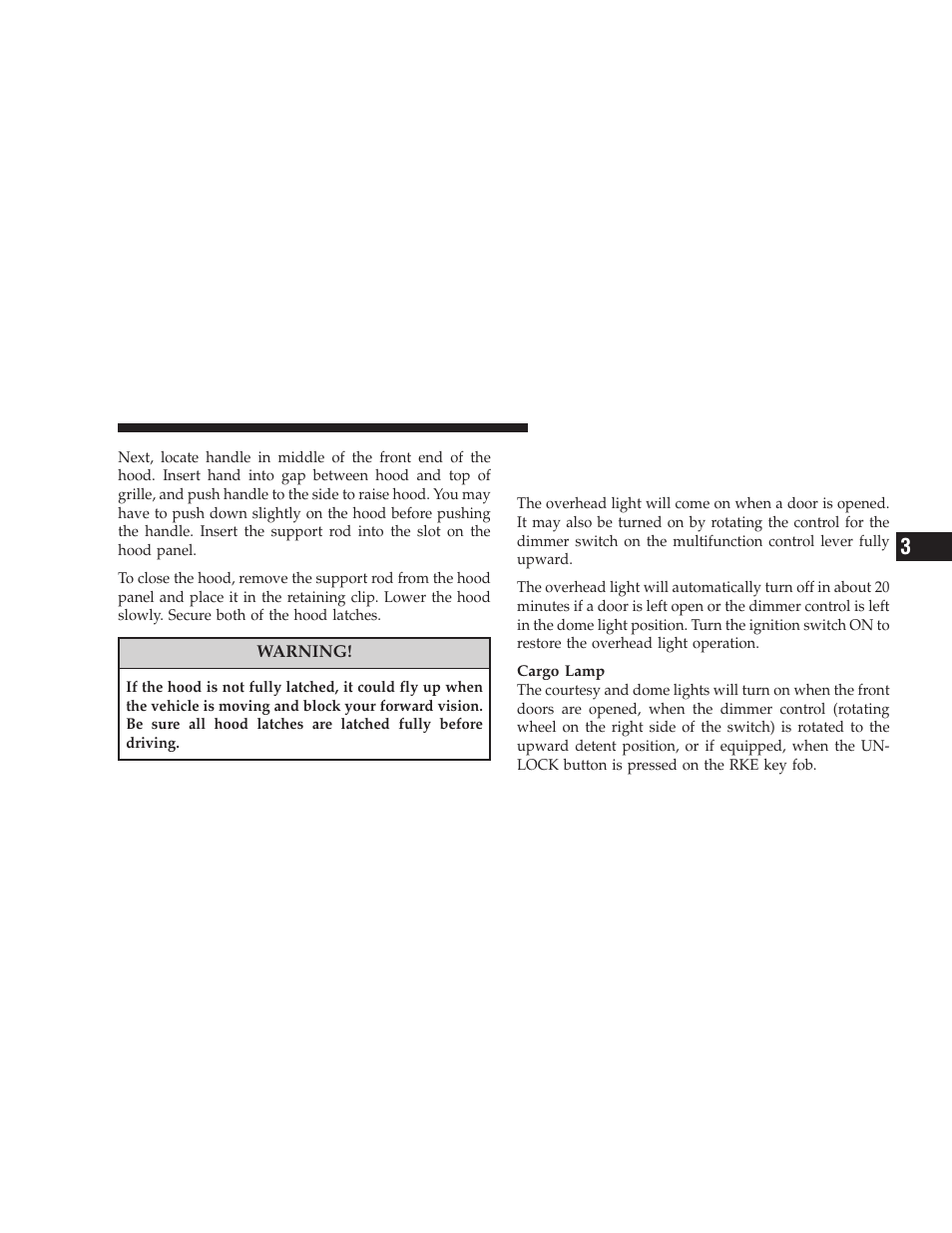 Lights, Interior lights | Jeep 2008 Wrangler User Manual | Page 96 / 466