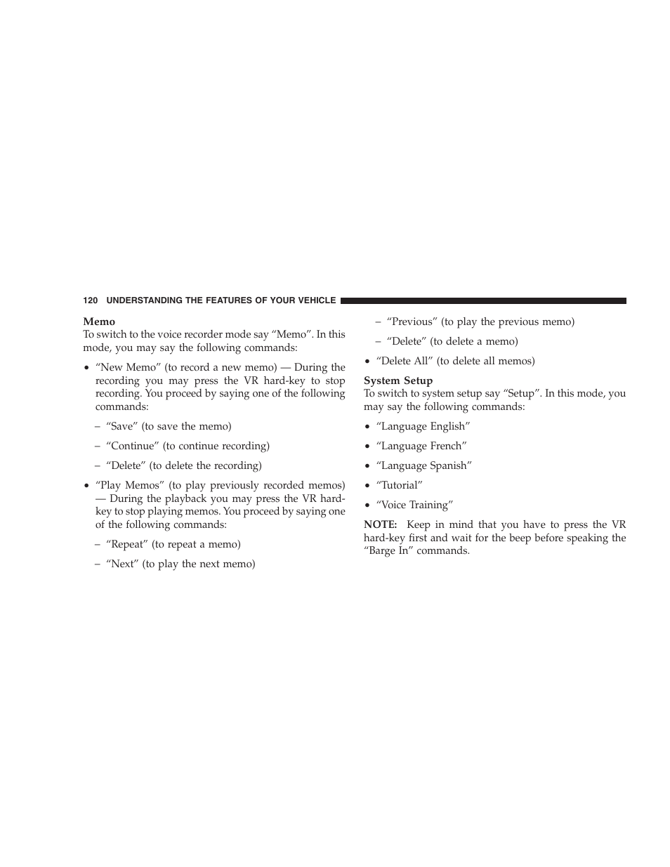 Jeep 2009 Commander User Manual | Page 122 / 519