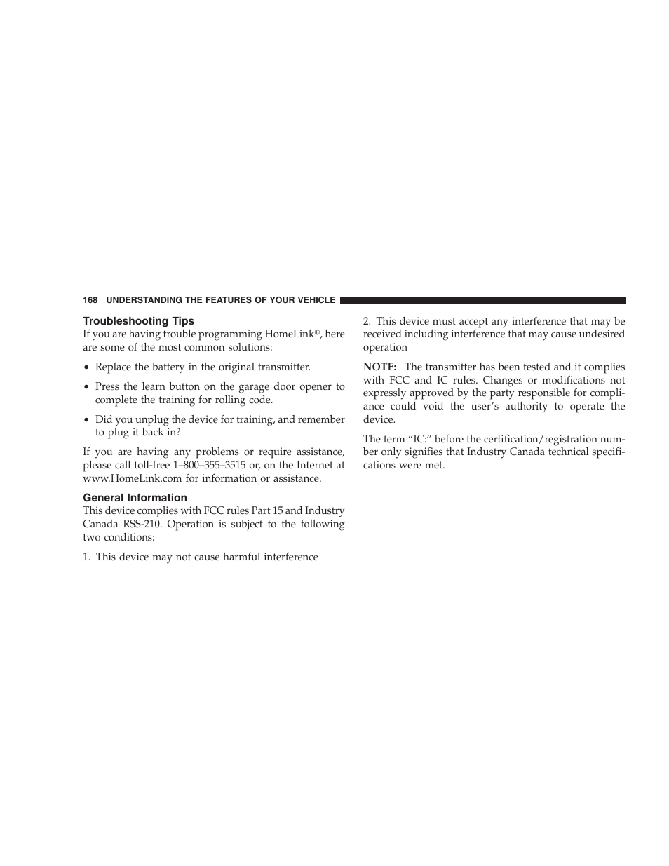 Troubleshooting tips, General information | Jeep 2009 Commander User Manual | Page 170 / 519