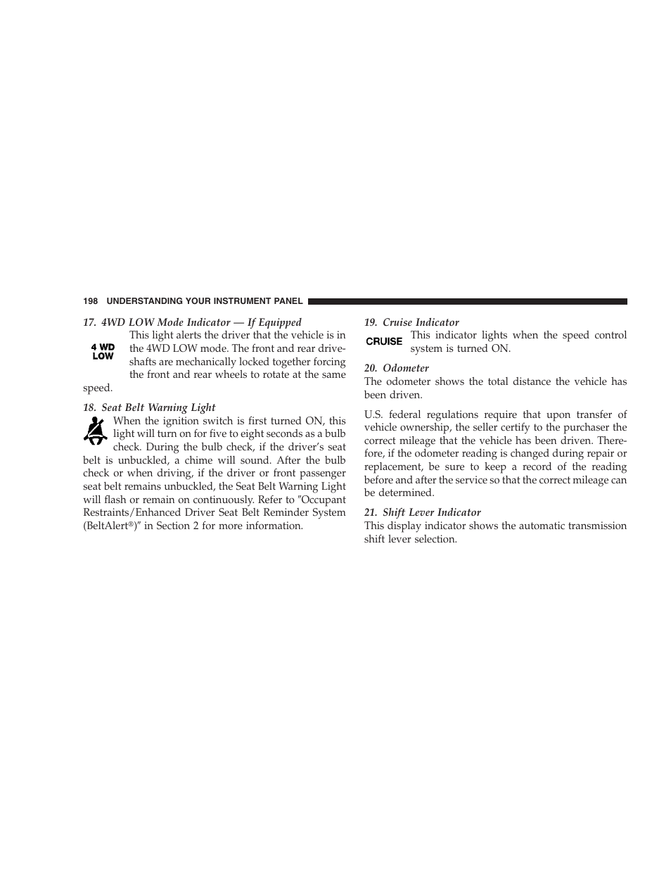 Jeep 2009 Commander User Manual | Page 200 / 519