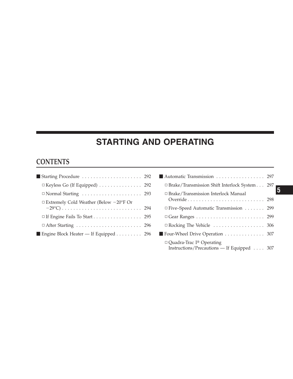 Jeep 2009 Commander User Manual | Page 289 / 519