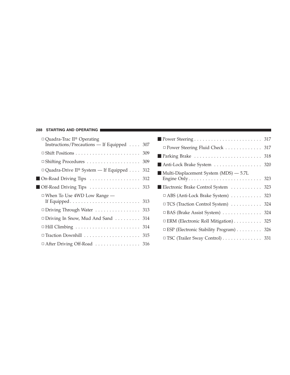 Jeep 2009 Commander User Manual | Page 290 / 519