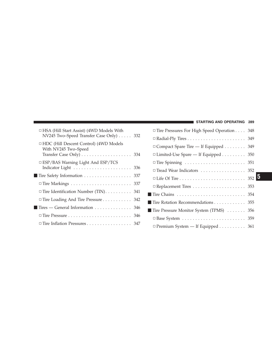 Jeep 2009 Commander User Manual | Page 291 / 519
