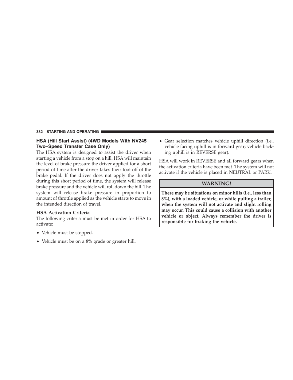 Jeep 2009 Commander User Manual | Page 334 / 519
