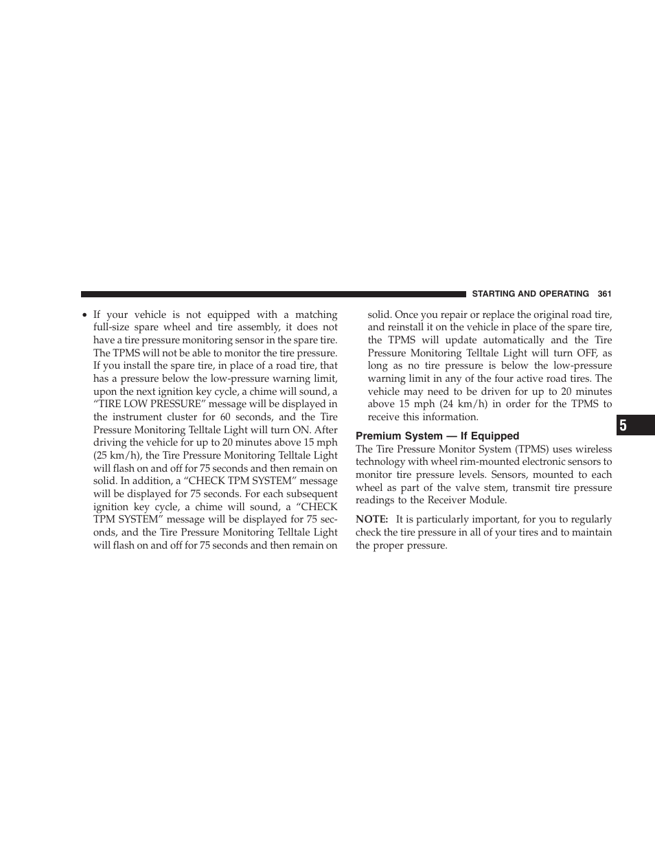Premium system - if equipped, Premium system — if equipped | Jeep 2009 Commander User Manual | Page 363 / 519