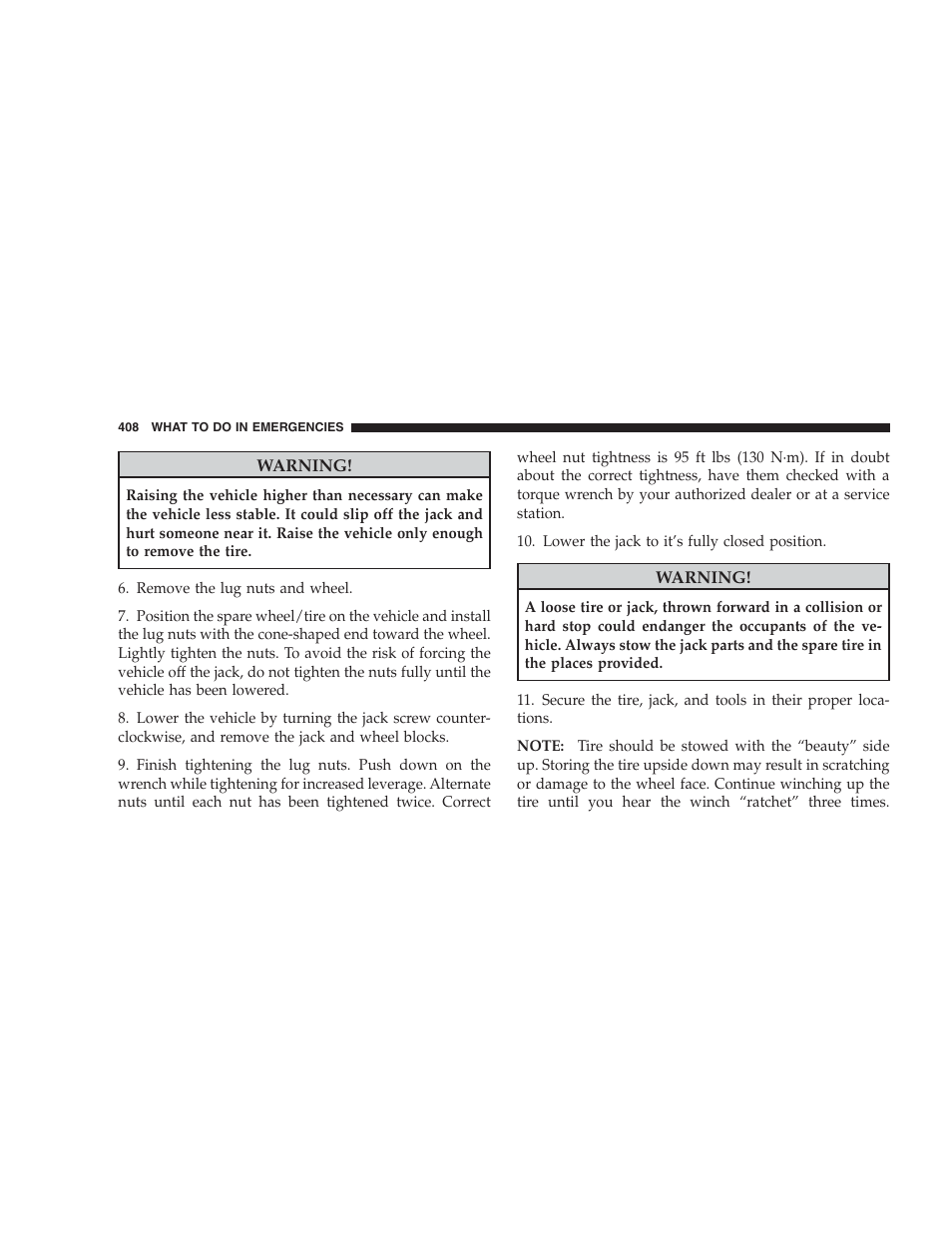 Jeep 2009 Commander User Manual | Page 410 / 519