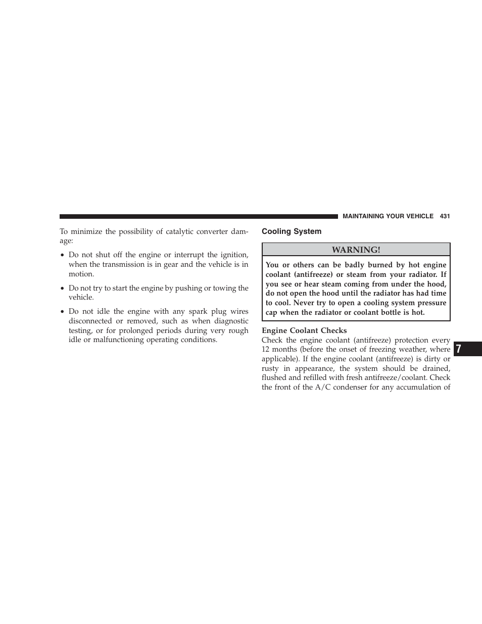 Cooling system | Jeep 2009 Commander User Manual | Page 433 / 519