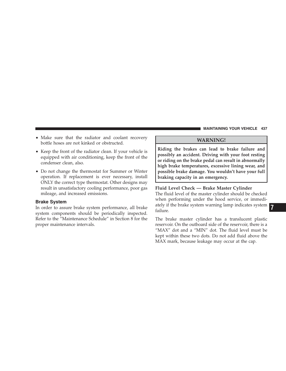 Brake system | Jeep 2009 Commander User Manual | Page 439 / 519