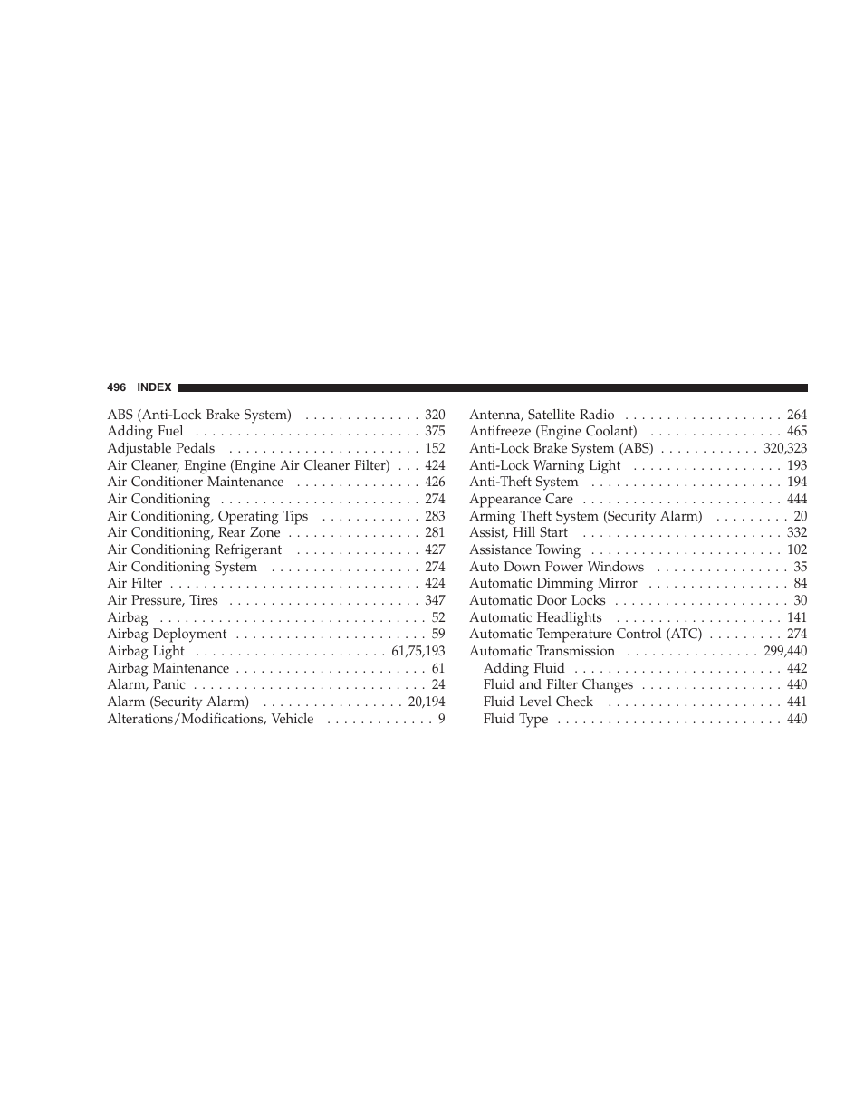 Jeep 2009 Commander User Manual | Page 498 / 519