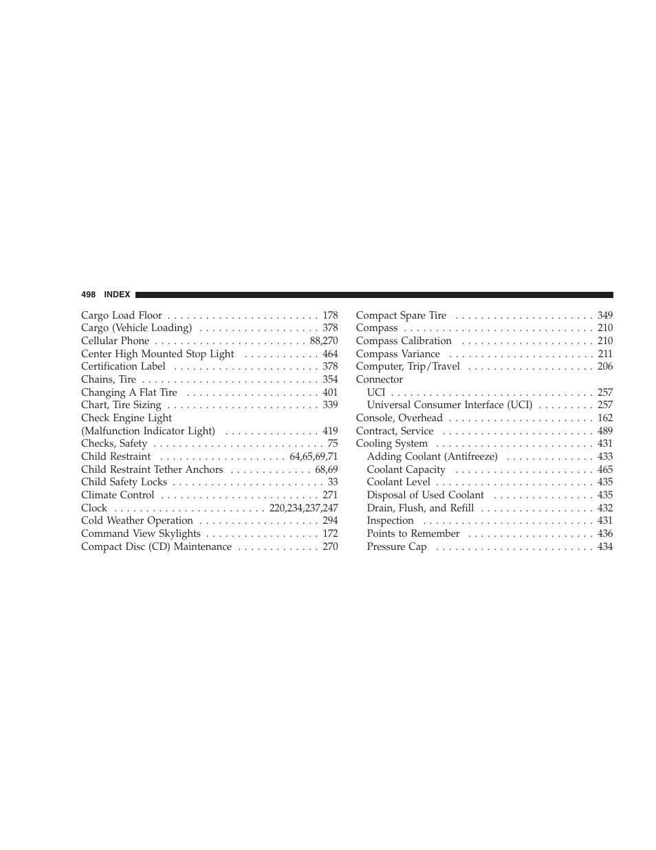 Jeep 2009 Commander User Manual | Page 500 / 519