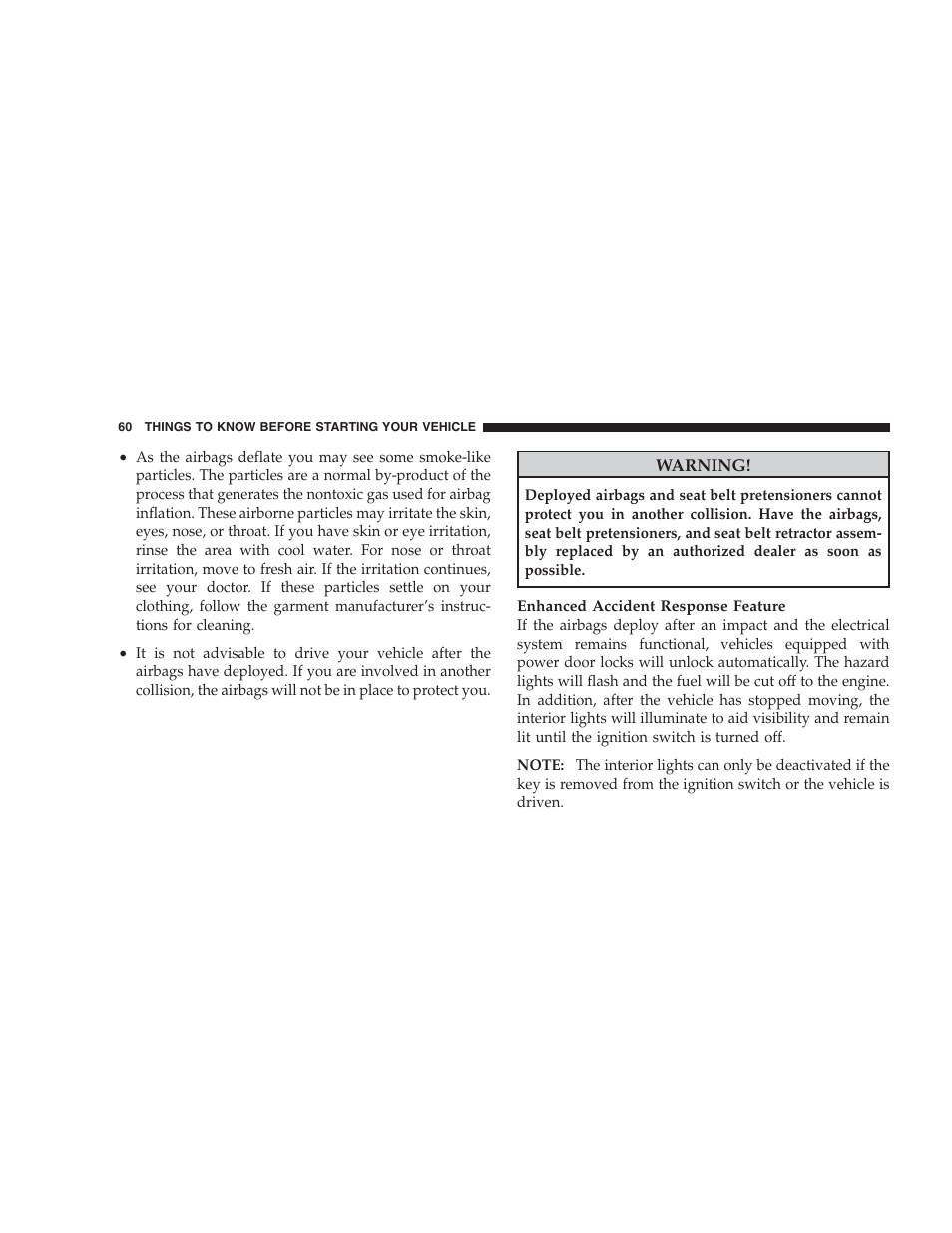 Jeep 2009 Commander User Manual | Page 62 / 519