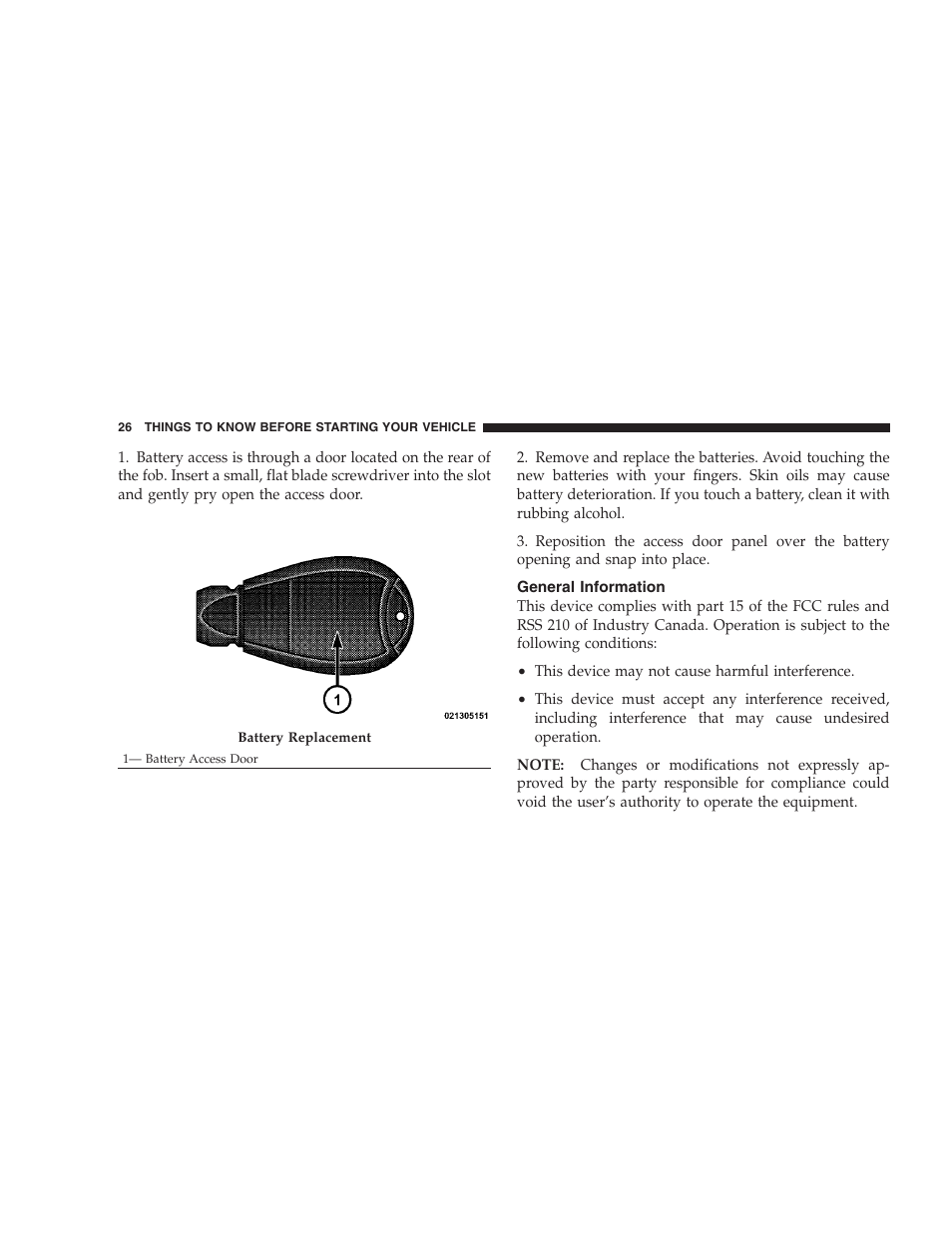 General information | Jeep 2009 Grand Cherokee - Owner Manual User Manual | Page 28 / 521