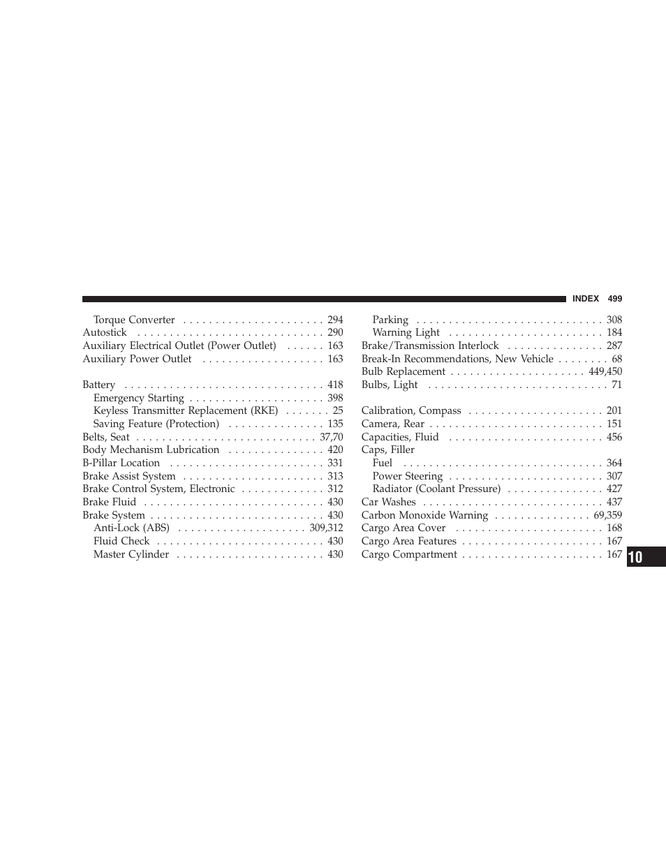 Jeep 2009 Grand Cherokee - Owner Manual User Manual | Page 501 / 521