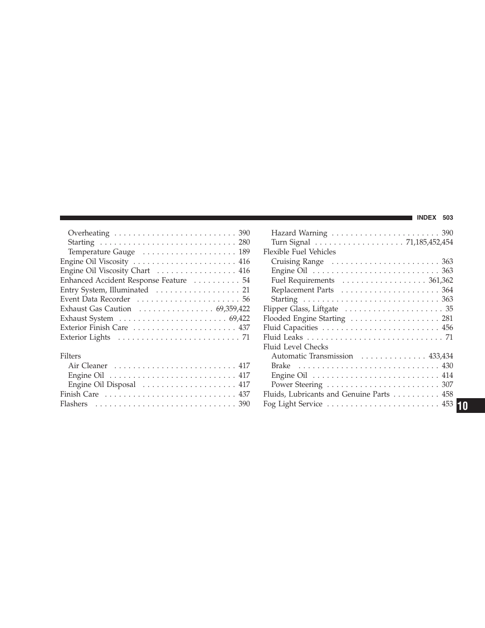 Jeep 2009 Grand Cherokee - Owner Manual User Manual | Page 505 / 521