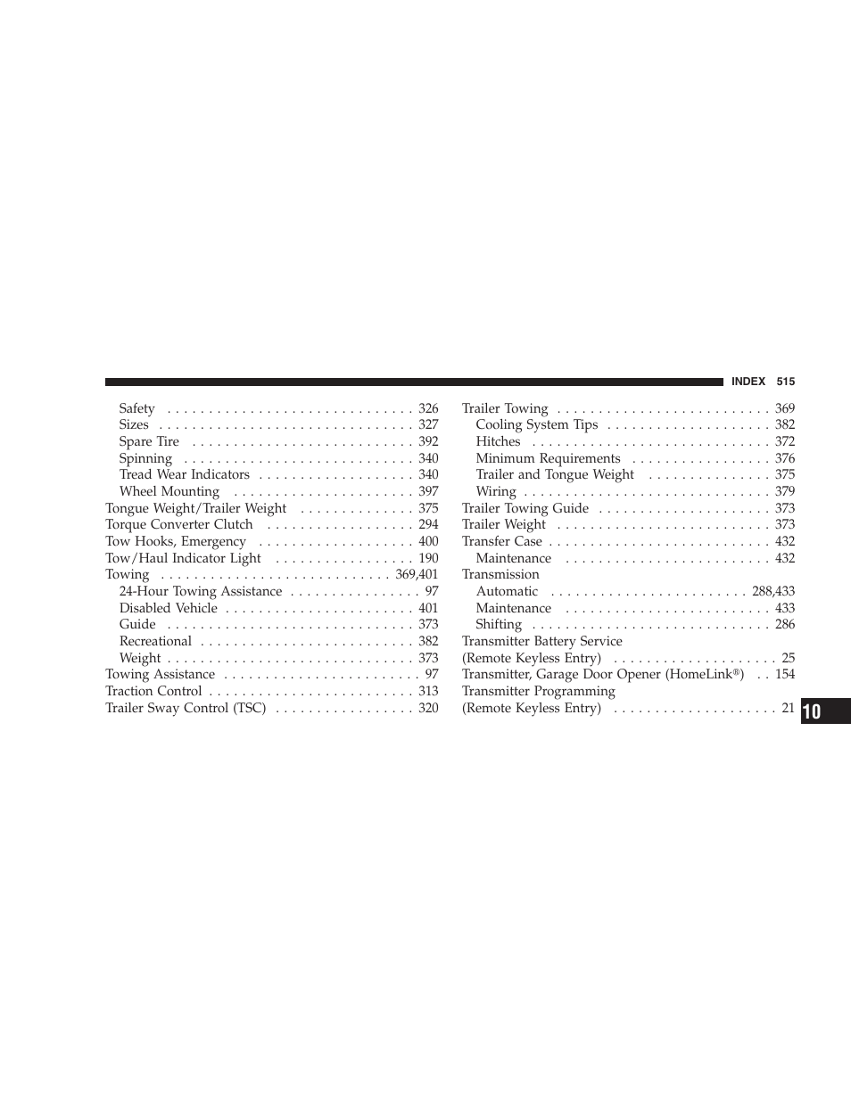 Jeep 2009 Grand Cherokee - Owner Manual User Manual | Page 517 / 521