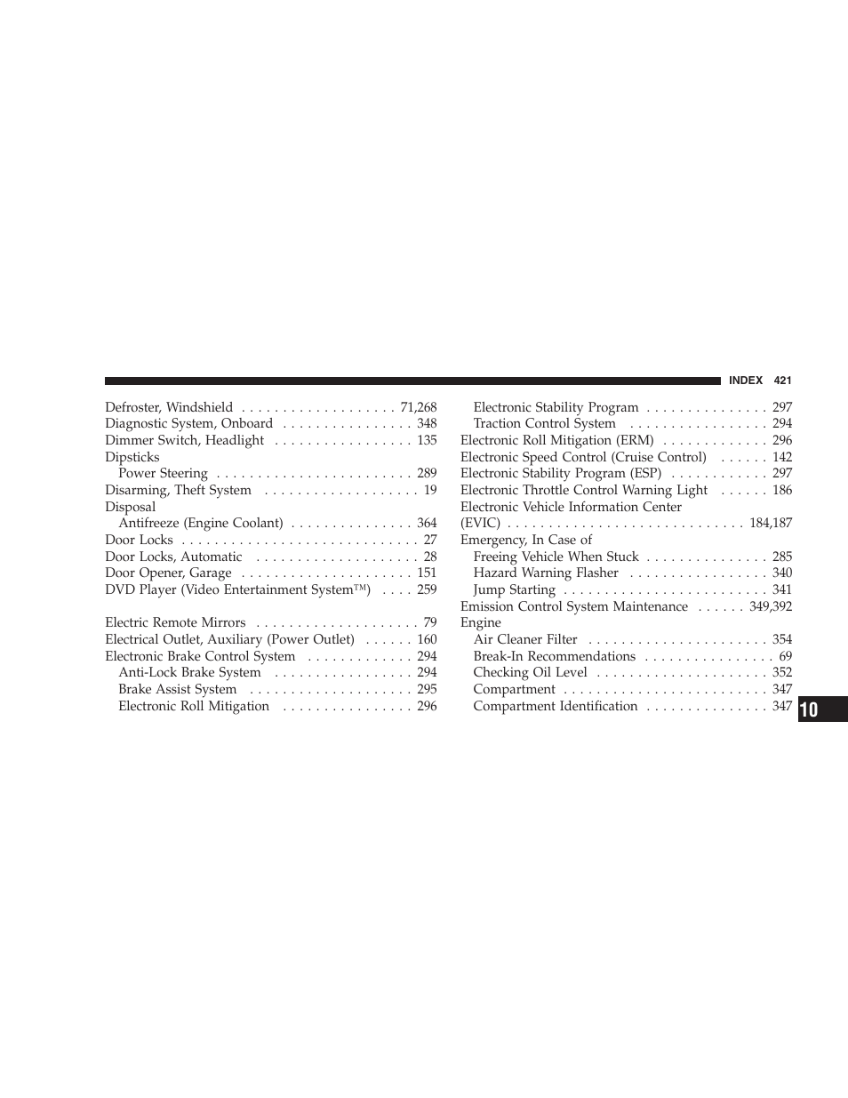 Jeep 2009 Grand Cherokee SRT - Owner Manual User Manual | Page 423 / 439